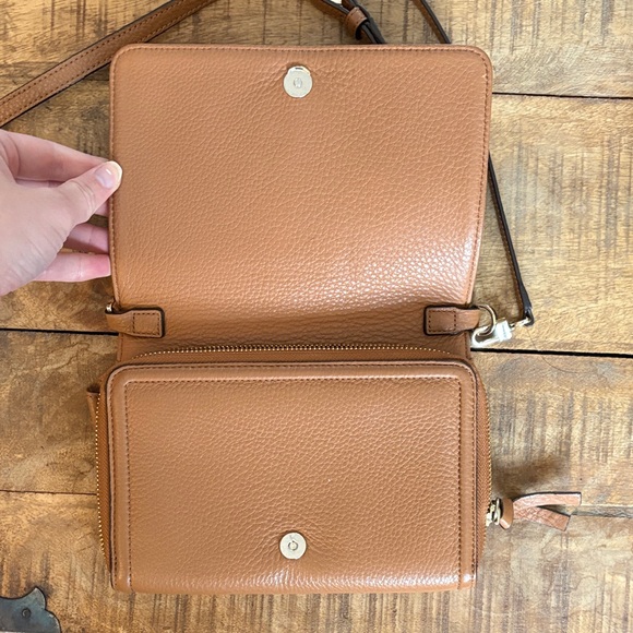 Tory Burch Brown Leather Crossbody Bag - Picture 3 of 7